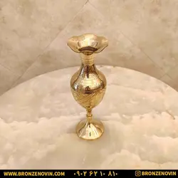 خرید و قیمت گلدان رومیزی برنجی هندی سایز 10 | برنز نوین