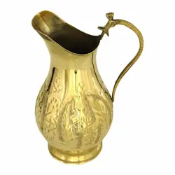 خرید و قیمت پارچ برنجی قلم زرد کد 438 | برنز نوین