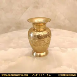 خرید و قیمت گلدان برنجی تپل هندی سایز 6 | برنز نوین