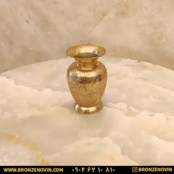 خرید و قیمت گلدان برنجی تپل هندی سایز 6 | برنز نوین