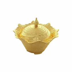 خرید و قیمت قندان هندی طرح طلایی گرد | برنز نوین