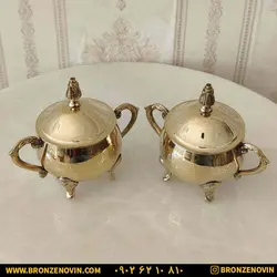 قیمت قندان برنزی برنجی هندی دسته دار کد 1548 | برنز نوین