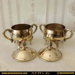 قیمت قندان برنزی برنجی هندی دسته دار کد 1548 | برنز نوین