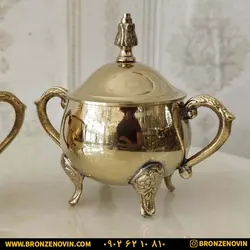 قیمت قندان برنزی برنجی هندی دسته دار کد 1548 | برنز نوین