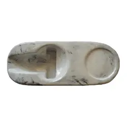 تمپر مت قهوه مدل سنگی