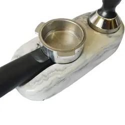 تمپر مت قهوه مدل سنگی