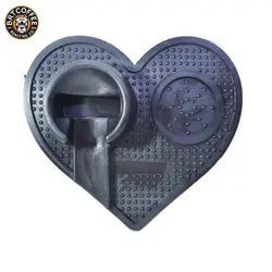 تمپر مت قهوه مدل قلبی