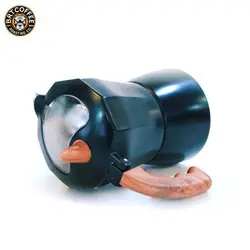 قهوه ساز موکاپات درب شیشه ای 3کاپ -مشکی