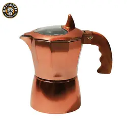 موکاپات مدل جنوا درب شیشه ای 3کاپ قهوه ای