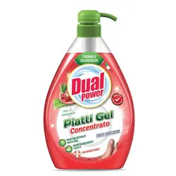 مایع ظرفشویی کنسانتره دوآل پاور Dual Power حاوی عصاره آلوئه ورا و انار 1000 میل