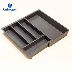 جای قاشق چنگال کشوی کابینتی چوبی موکا ملونی