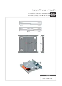 مکانیزم تاپ لاین RM3 سه درب توکار حداکثر 300 کد k324 فانتونی