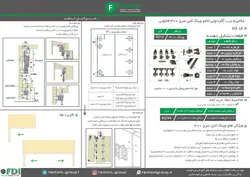 مکانیزم درب تاشو وینگ لاین W3 سری 300 کد k014 فانتونی