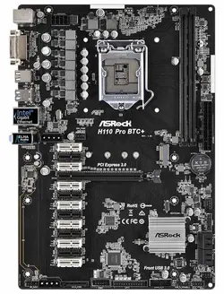 مادربرد +ASRock H110 Pro BTC - فروشگاه اینترنتی کافه قیمت