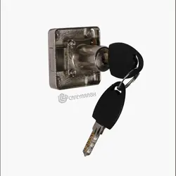خرید قفل درب کمد تک پله کلید کامپیوتری - فروشگاه کافه یراق
