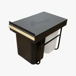 قیمت و خرید سطل زباله دومخزن آرامبند هوفل مدل W240 - فروشگاه کافه یراق