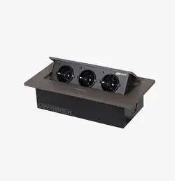 مشخصات ، قیمت و خرید پریز توکار رومیزی ملونی مدل 10016 - فروشگاه کافه یراق