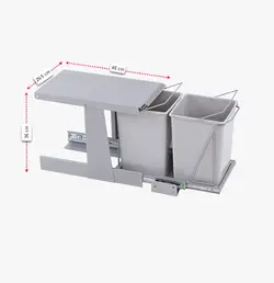 مشخصات ، قیمت و خرید سطل زباله دربازشو آدلان مدل 815 - فروشگاه کافه یراق