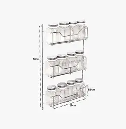 مشخصات ، قیمت و خرید جا ادویه کابینتی 12 آدلان - فروشگاه کافه یراق