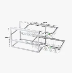 مشخصات ، قیمت و خرید سبد کابینت ریلی آشپزخانه آدلان مدل A386 - فروشگاه کافه یراق