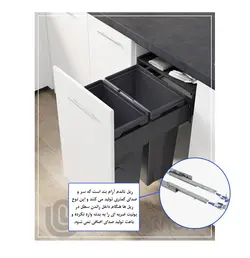 سطل زباله دوقلو ملونی مدل 9020 (سری Max Bin) - فروشگاه کافه یراق