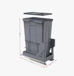 مشخصات ، قیمت و خرید سطل زباله ریلی ملونی مدل 9024 - فروشگاه کافه یراق