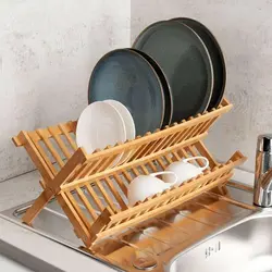 مشخصات ، قیمت و خرید جا ظرفی چوبی تاشو آلبا - فروشگاه کافه یراق