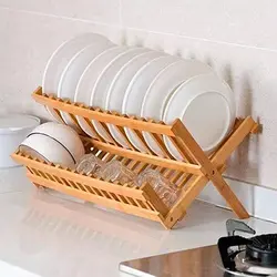 مشخصات ، قیمت و خرید جا ظرفی چوبی تاشو آلبا - فروشگاه کافه یراق