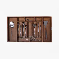 مشخصات ، قیمت و خرید جا قاشقی و چنگال چوبی آلبا - فروشگاه کافه یراق