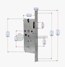 قفل درب سرویس دریم مدل 6.5 سانت - فروشگاه کافه یراق
