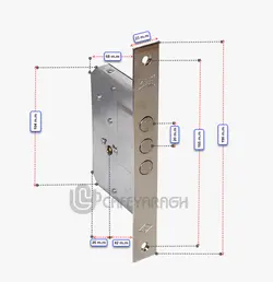 قفل درب سه لول کالی مدل 189.3mf - فروشگاه کافه یراق
