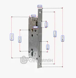 قفل درب سوئیچی دریم مدل 6.5 سانت - فروشگاه کافه یراق