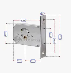 قفل درب گاو صندوقی کالی مدل 156F - فروشگاه کافه یراق