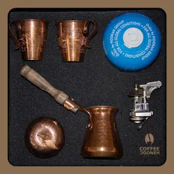 پک هدیه مدل 1802 (ست قهوه جوش ترک)