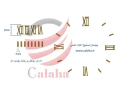 اعداد اصلی ساعت دیواری یونانی