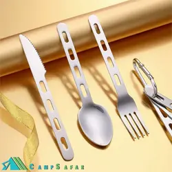 قاشق چنگال چاقو کوهنوردی اسنوهاوک مدل SN-S122 - کمپ سفر فروشگاه لوازم کوهنوردی