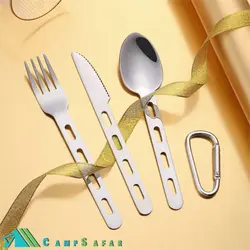 قاشق چنگال چاقو کوهنوردی اسنوهاوک مدل SN-S122 - کمپ سفر فروشگاه لوازم کوهنوردی
