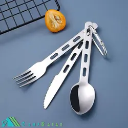 قاشق چنگال چاقو کوهنوردی اسنوهاوک مدل SN-S122 - کمپ سفر فروشگاه لوازم کوهنوردی