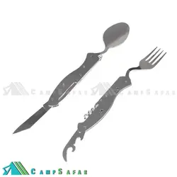 قاشق چنگال چند کاره سفری مدل FORK - کمپ سفر فروشگاه لوازم کوهنوردی