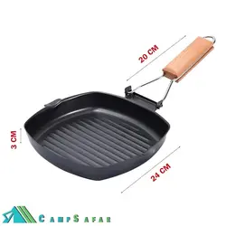 ماهیتابه گریل کمپینگ SGP سایز 24 - تابه مسافرتی GRILL
