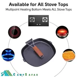 ماهیتابه گریل کمپینگ SGP سایز 24 - تابه مسافرتی GRILL