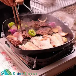 ماهیتابه گریل کمپینگ SGP سایز 24 - تابه مسافرتی GRILL