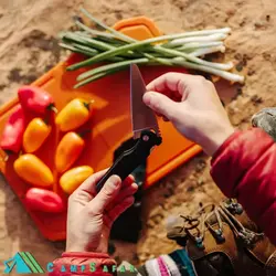 چاقو کمپینگ پریموس PRIMUS مدل FIELDCHEF - تاشو - سوئدی