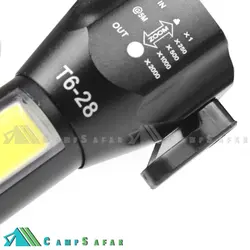 چراغ قوه کمپینگ COB مدل T6-28 - شارژی - کمپ سفر فروشگاه لوازم کوهنوردی