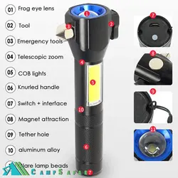 چراغ قوه کمپینگ COB مدل T6-28 - شارژی - کمپ سفر فروشگاه لوازم کوهنوردی