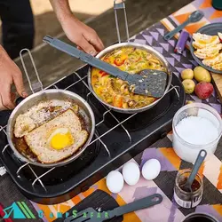 ظروف کوهنوردی استنلی مدل FRY PAN SET - کمپ سفر فروشگاه لوازم کوهنوردی و کمپینگ