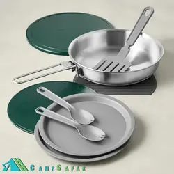 ظروف کوهنوردی استنلی مدل FRY PAN SET - کمپ سفر فروشگاه لوازم کوهنوردی و کمپینگ