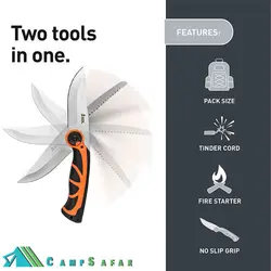 چاقو اره کمپینگ SOL مدل Stoke Pivot - کمپ سفر فروشگاه لوازم کوهنوردی