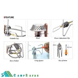 سر شعله کوهنوردی کووآ KOVEA مدل SPIDER - کمپ سفر فروشگاه لوازم کمپینگ و کوهنوردی