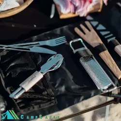 قاشق چنگال چاقو کوهنوردی پریموس مدل CampFire Cutlery - کمپ سفر فروشگاه لوازم کوهنوردی